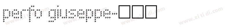 perfo giuseppe字体转换